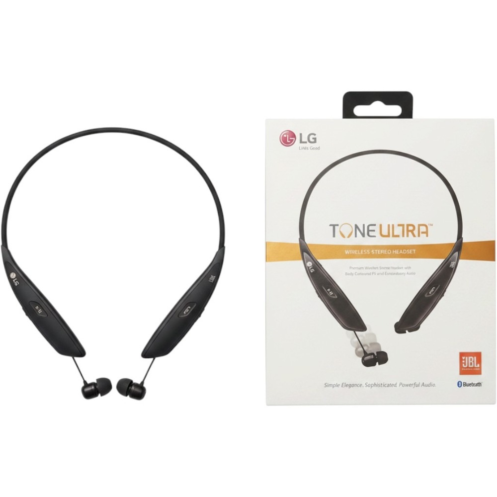 LG Tone Ultra HBS-810 Wireless Bluetooth Stereo Headset Black JBL Sound